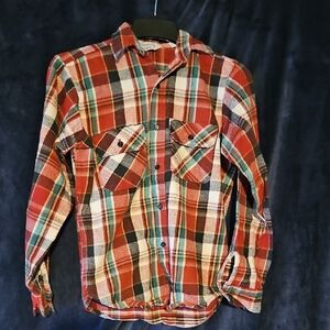 Vintage Five Brother Multicolor Plaid Flanel Shirt